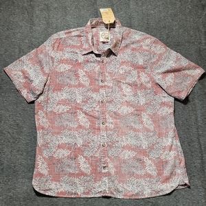 Fat Face Shirt Mens 3XL Short Sleeve Floral Print Button Down Multicolor NWT